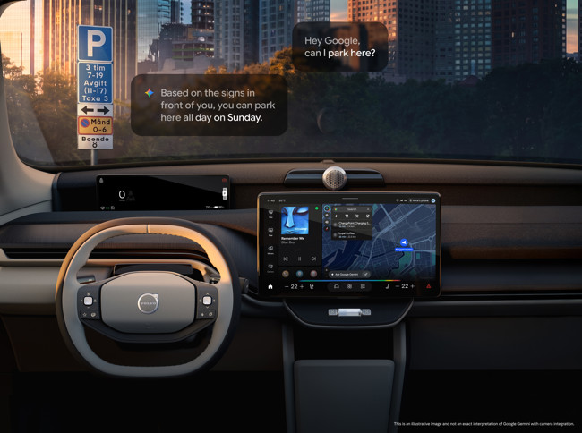 Volvo Cars integrará la cámara de Google Gemini y la navegación inmersiva de Google Maps en el EX60