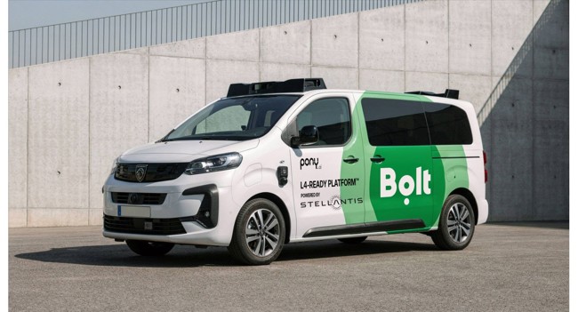 Bolt, Pony.ai y Stellantis lanzan un programa piloto de movilidad autónoma en Luxemburgo