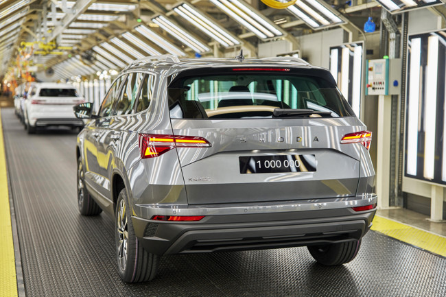 Skoda fabrica la unidad un millón del Karoq en República Checa